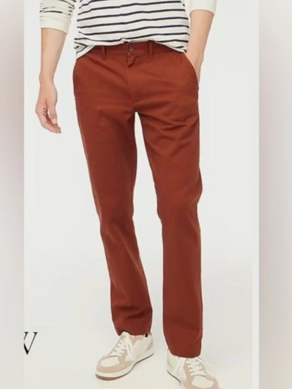 J. Crew Sutton Brick Red Chino Pants 33x30